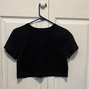 BDG Sleek Black Crop Top for Women